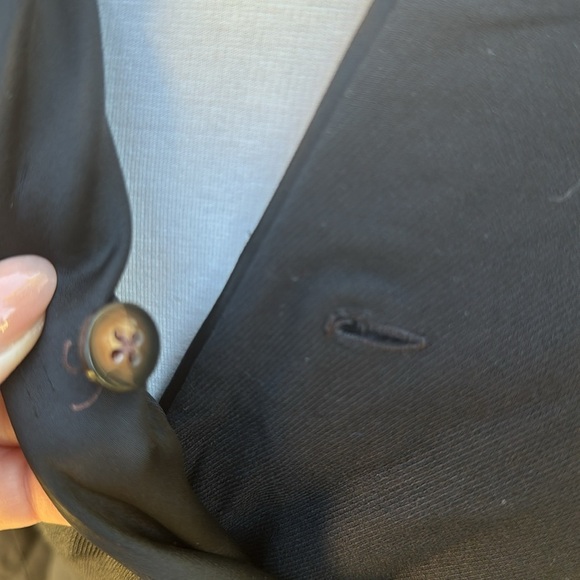 MM Lafleur The Pamela V-Neck Tuxedo Black Pencil Dress Women Size 8 - Picture 11 of 15